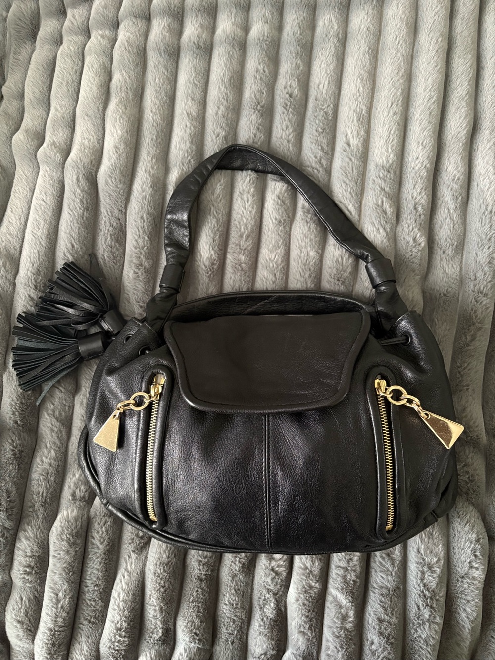 SEE BY CHLOE cherry leather tassel bag